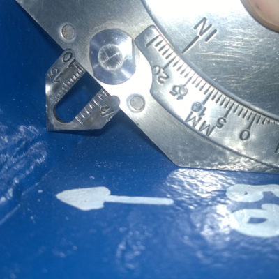 VT Verifica dell'altezza di gola di una saldatura d'angolo